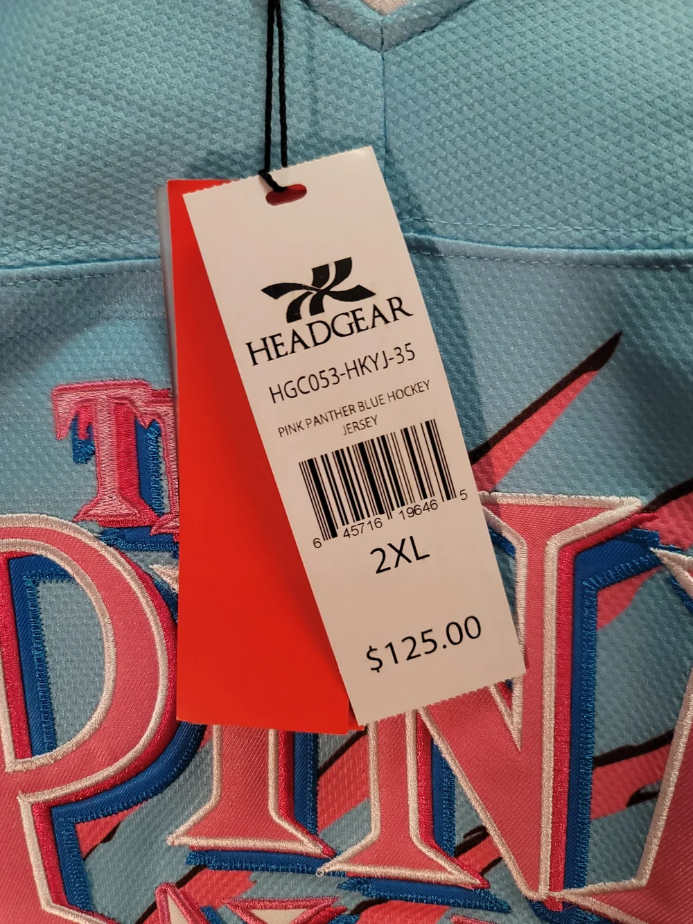 The Pink Panther Hockey Jersey - XXL - NWT